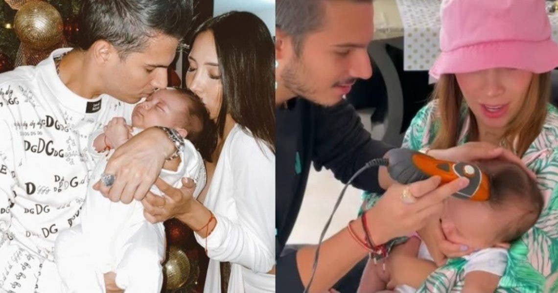 Luisa Fernanda W le cortó el cabello a Máximo