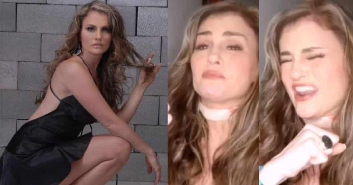 Aura Cristina Geithner demostró su talento como cantante