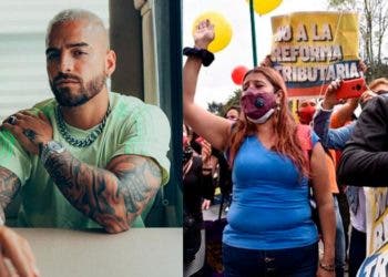 Pecho frío A Maluma le dieron palo por no pronunciarse sobre el paro nacional