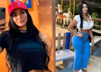 Tamañudas montañas A Daniela Cortés casi se le salen las lolas con escotada blusa