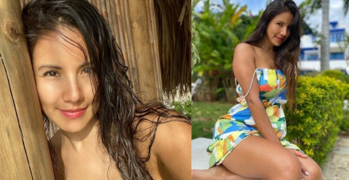 Caterin Escobar alardeó sus pompas naturales en hilo