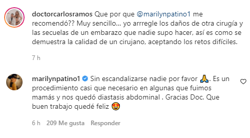 Por las “manos mágicas” de Carlos Ramos: Marylin Patiño chicaneó su nuevo abdomen de ‘Barbie’