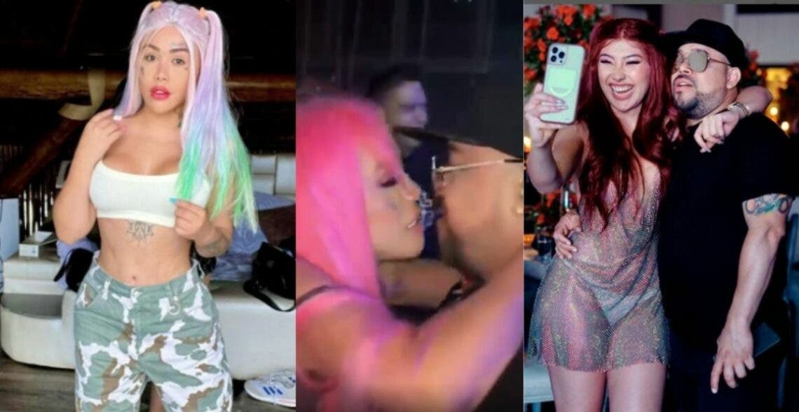 Con mordida incluida: Así fue el apasionado beso que Yina se dio con cantante de vallenato
