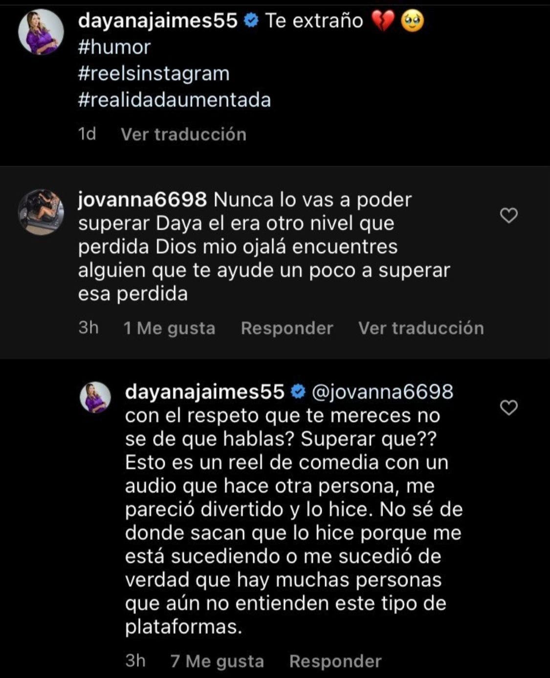 “¿Superar qué?”: Dayana Jaimes ‘paró en seco’ a usuario que la criticó por frase en video