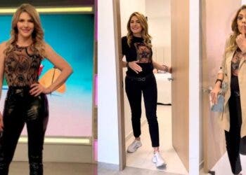 Ana Karina Soto mostró el “secreto de belleza” para mantener el abdomen plano, ¿incómodo?