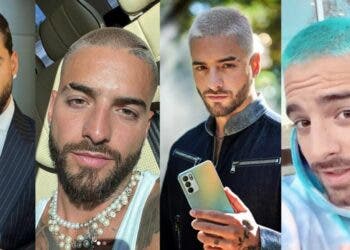 Maluma y sus mil cortes y colores de pelo