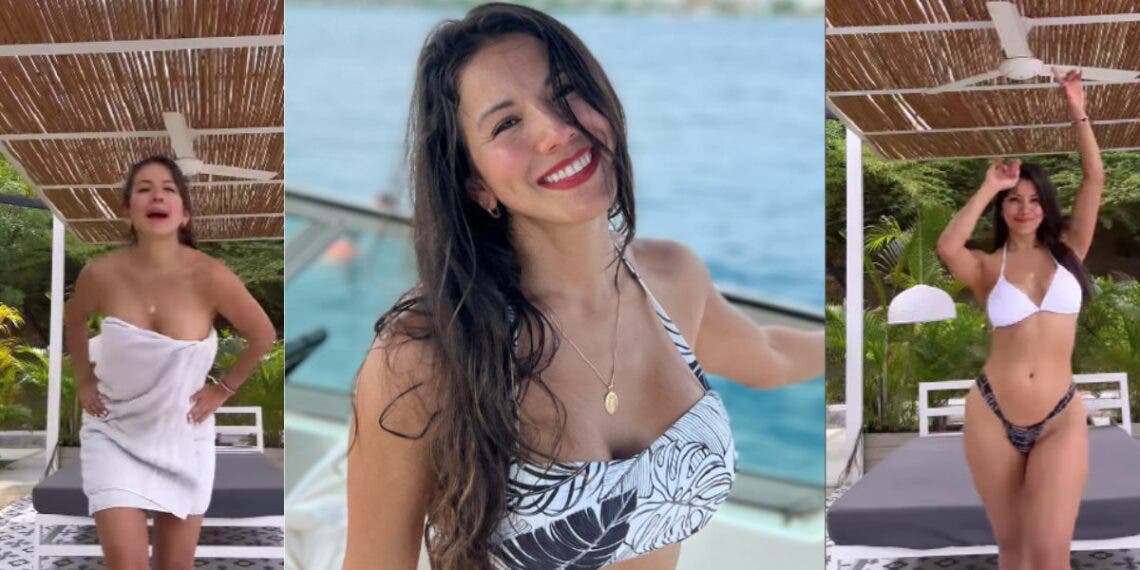 Caterin Escobar presumió su figura con un atuendo pequeño en Instagram y se convirtió en tendencia
