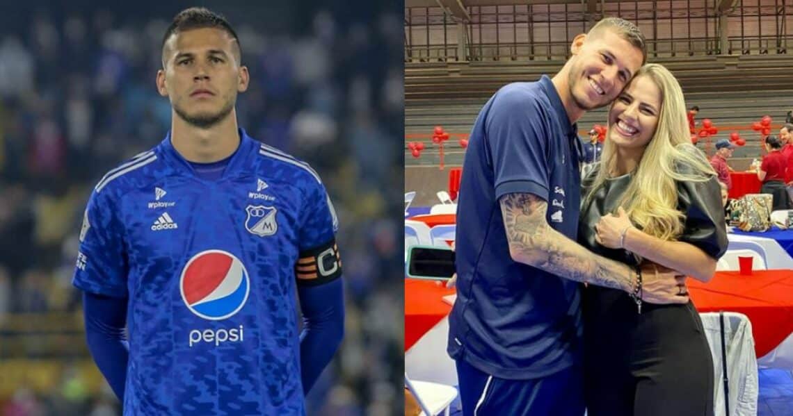 La esposa de Juan Pablo Vargas jugador de Millonarios F.C enamoró al público del estadio