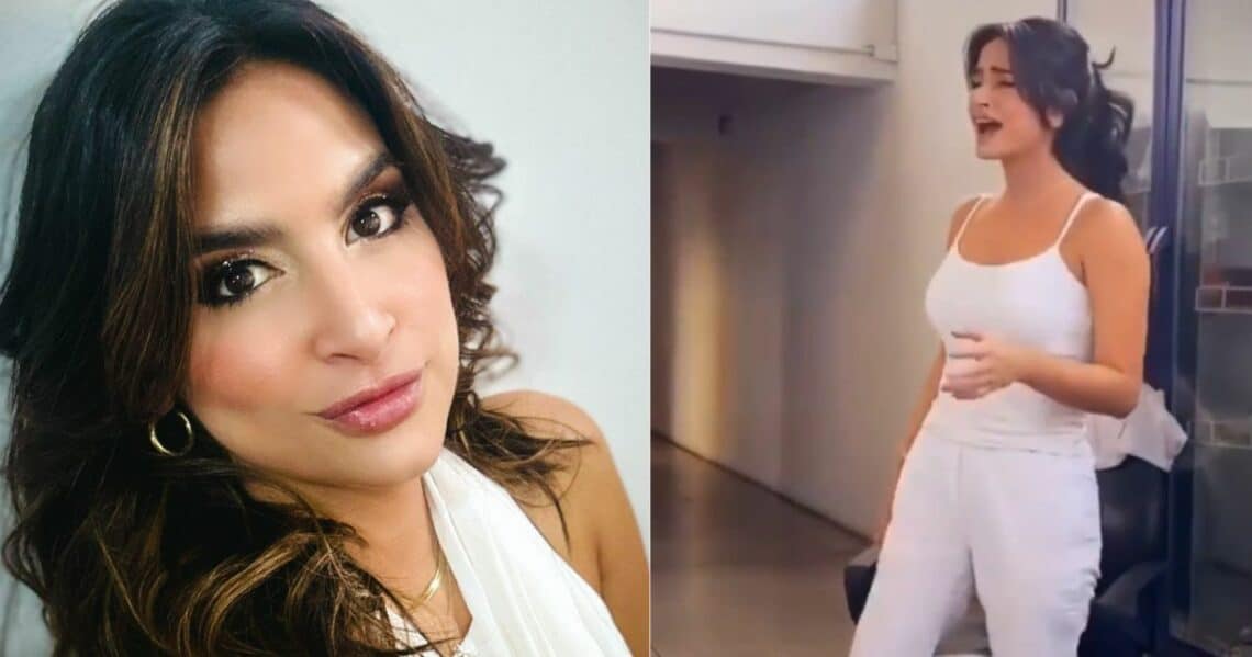 La polifacética y talentosa Diana Hoyos, cautivó a sus colegas interpretando una canción