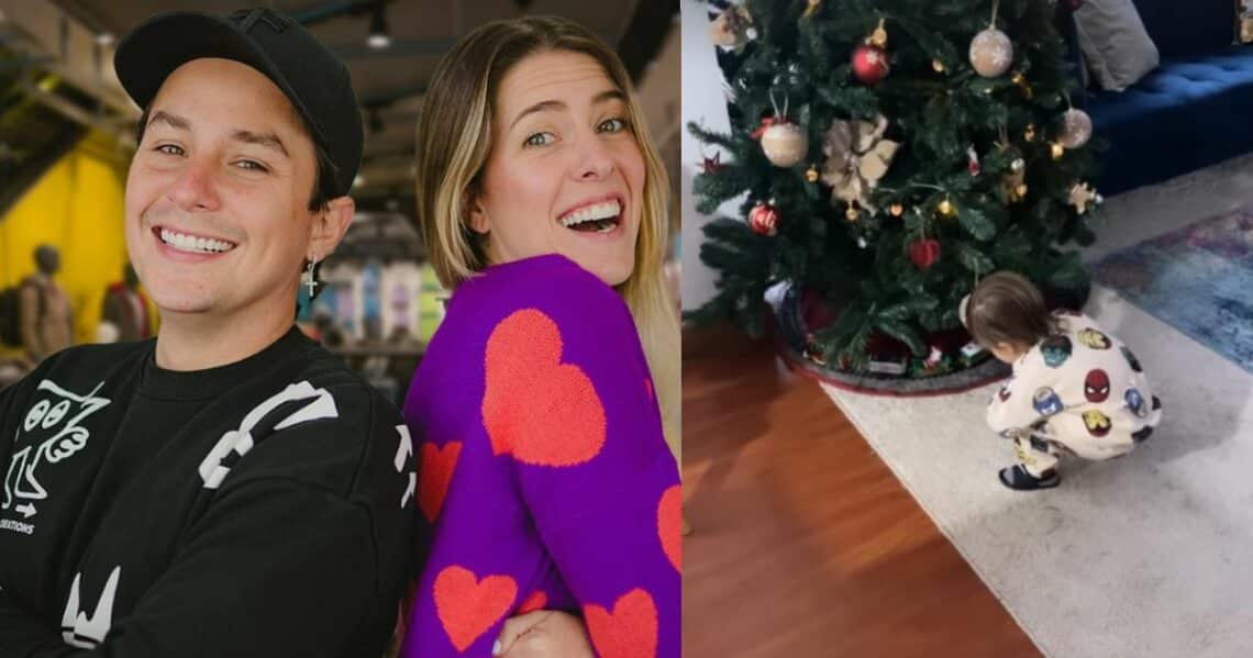 A Sebastián Vega y su esposa se le adelantaron a la Navidad: Ya hasta armaron el arbolito
